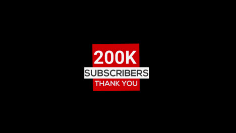 200.000-Abonnenten-Danken-Ihnen,-Banner-Abonnement,-Transparenter-Animationshintergrund-Mit-Alphakanal
